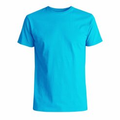 Áo phông cổ tròn màu xanh dương