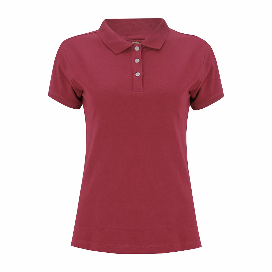 Áo phông có cổ màu đỏ đô