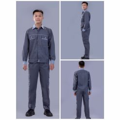 Quần áo ghi xám phối xanh nhạt