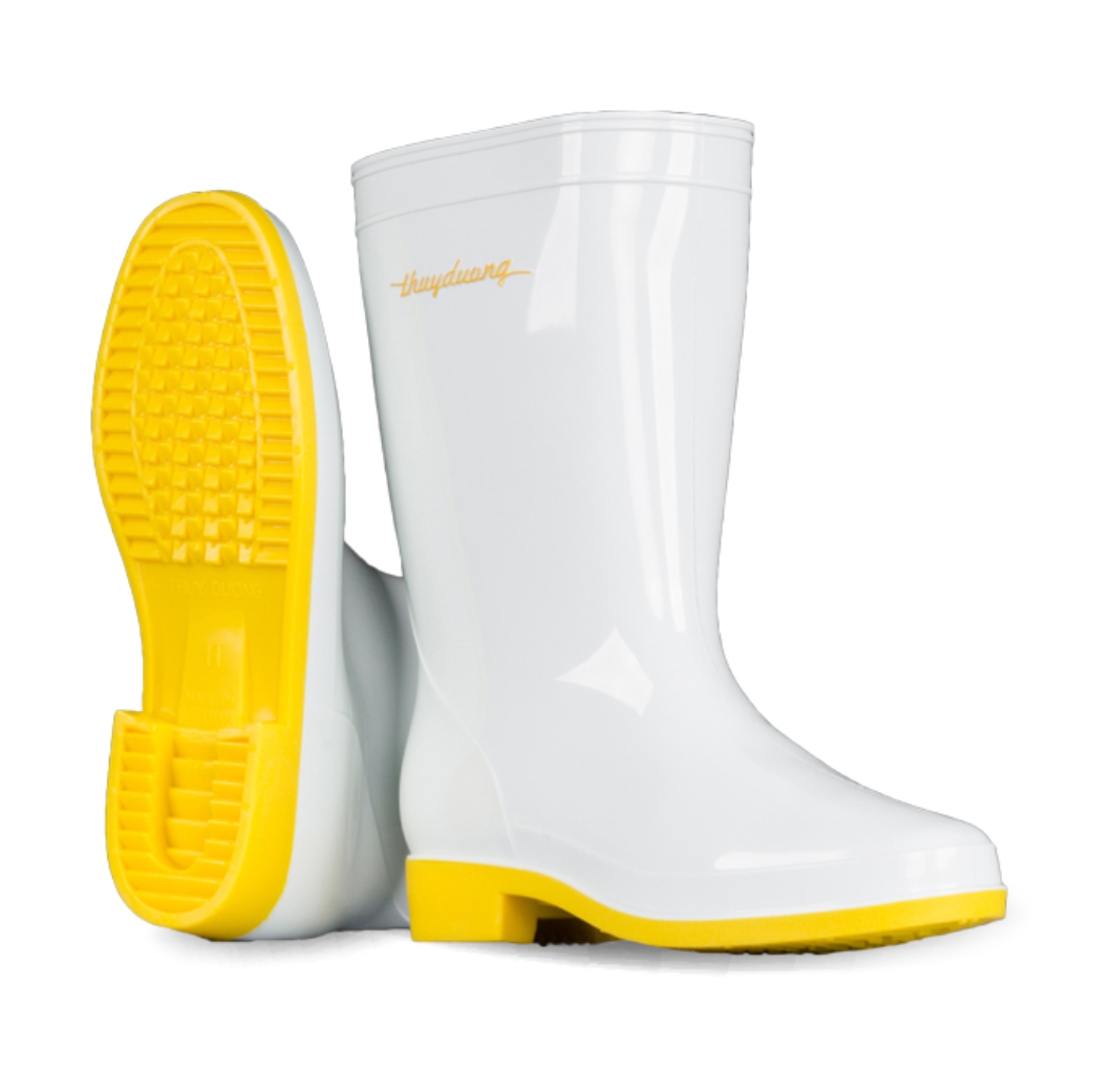 Ủng Thùy Dương trắng đế vàng